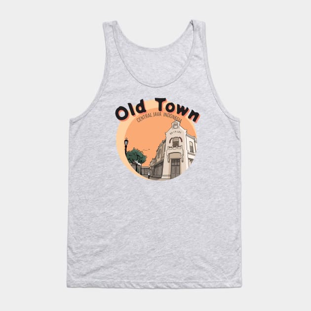 Old Town Tank Top by Art and Design Ngopidulu